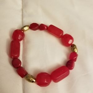Chico's pink and gold bracelet